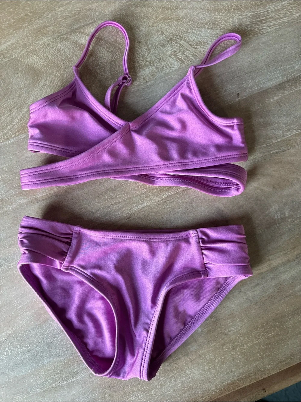 Girls Swimsuit Bundle Lot of 3 Two-Piece Sets Size XS 4/5